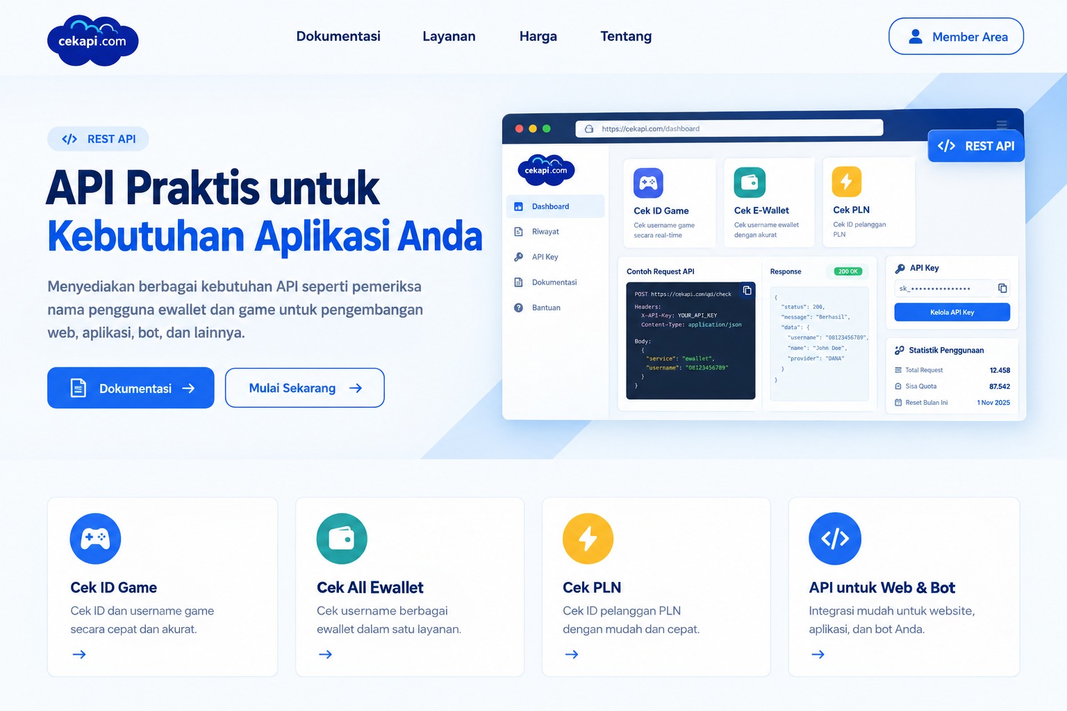 Preview project cekapi.com
